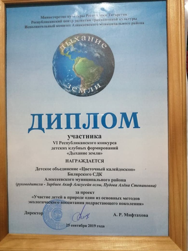 Работники культуры Алексеевского района стали победителями эко-конкурса