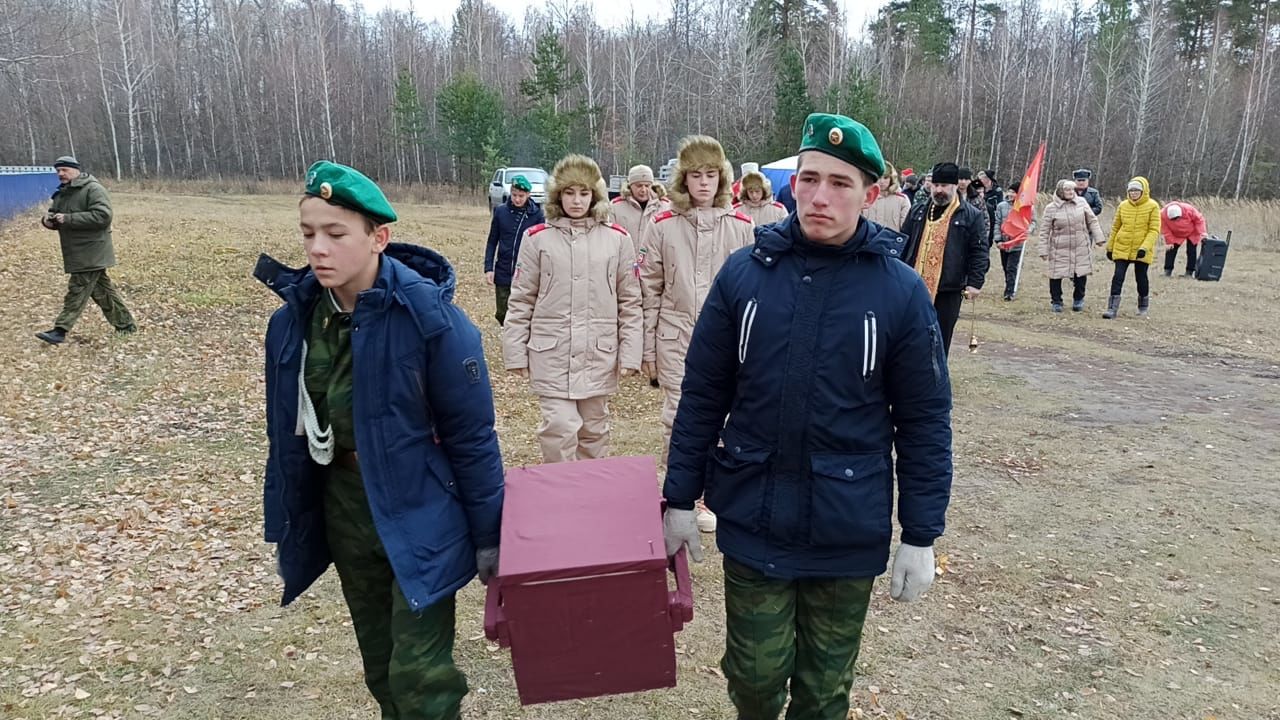 В Алексеевском районе захоронили останки шести жертв Гражданской войны