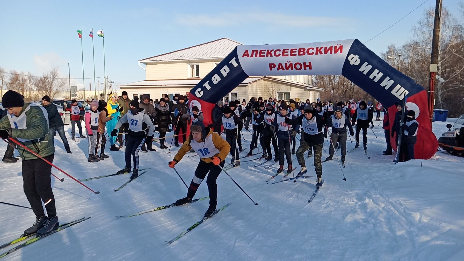 Более трехсот алексеевцев вышло на «Лыжню России-2020»