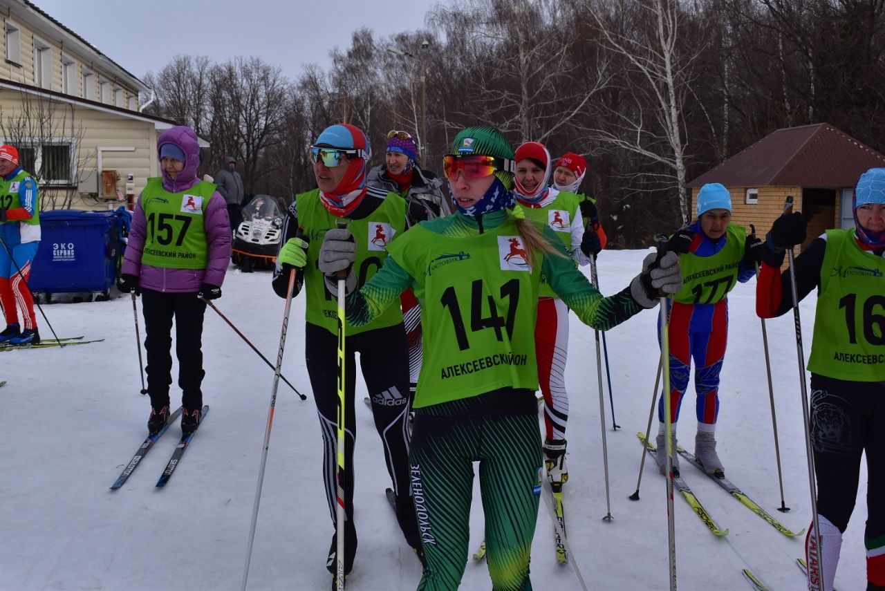 Сегодня в Алексеевском проходят Республиканские соревнования по лыжным гонкам среди спортсменов-любителей
