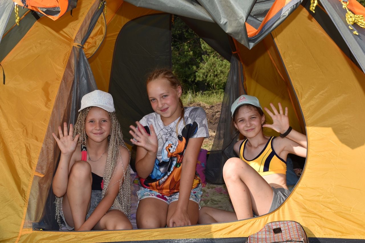 Шестьдесят детей отдыхают в первой смене палаточного лагеря "Олимп"