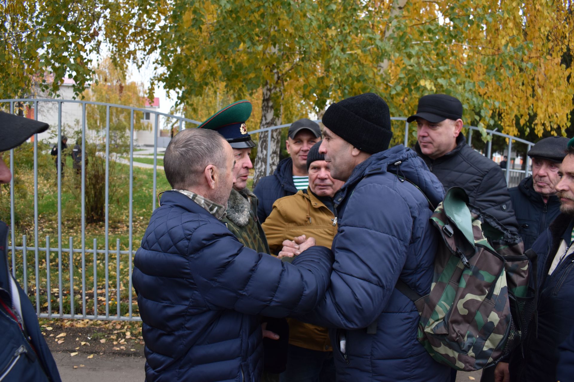 В Алексеевском проводили мобилизованных на учебный полигон