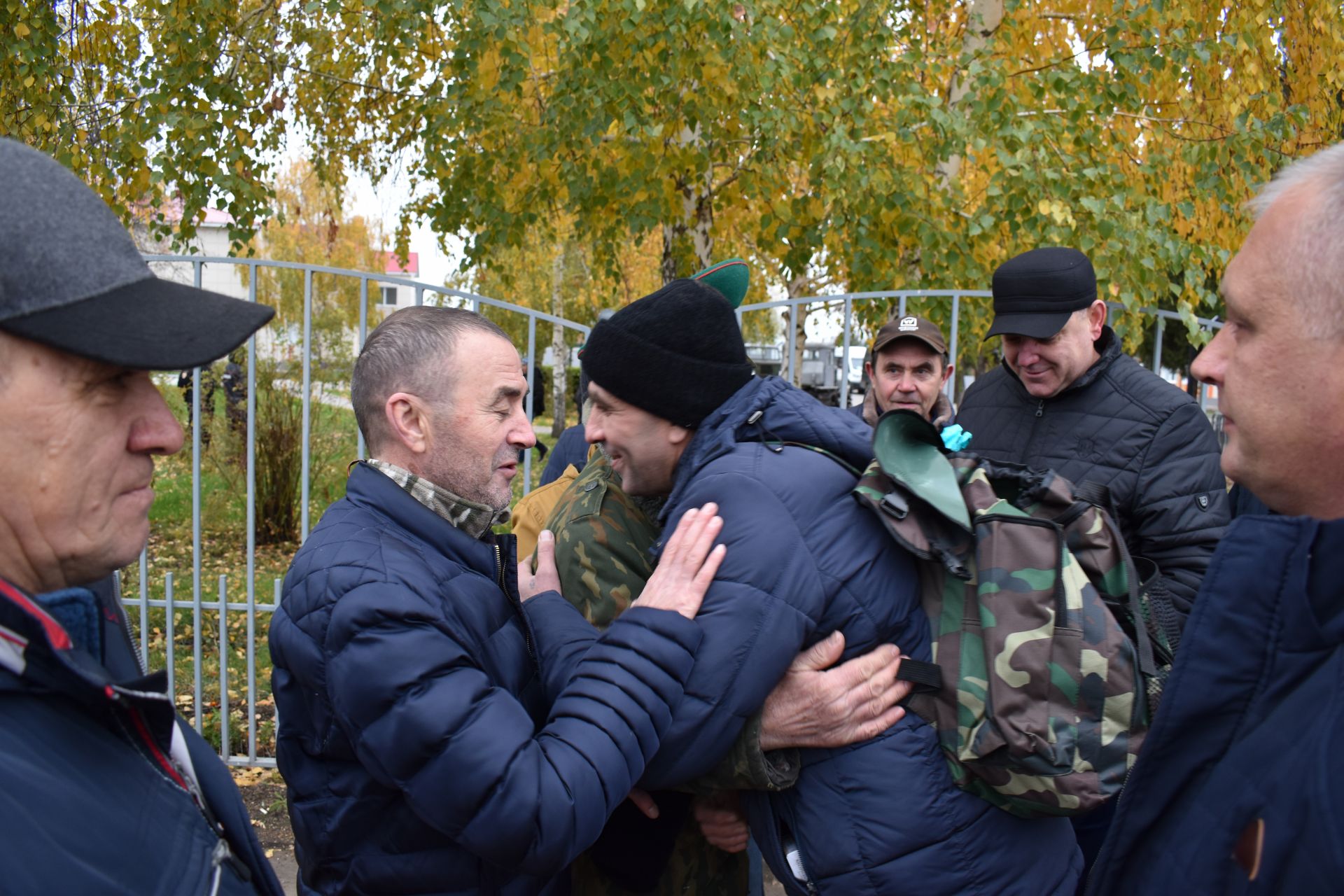 В Алексеевском проводили мобилизованных на учебный полигон