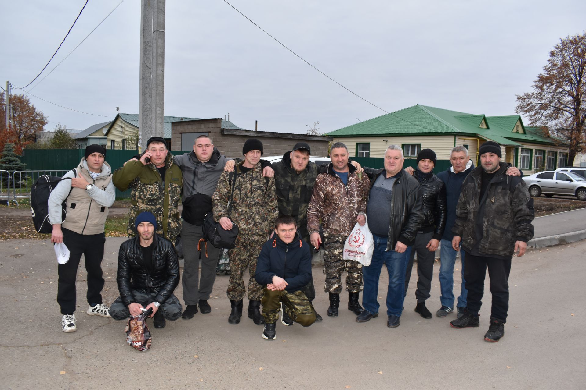 В Алексеевском проводили мобилизованных на учебный полигон