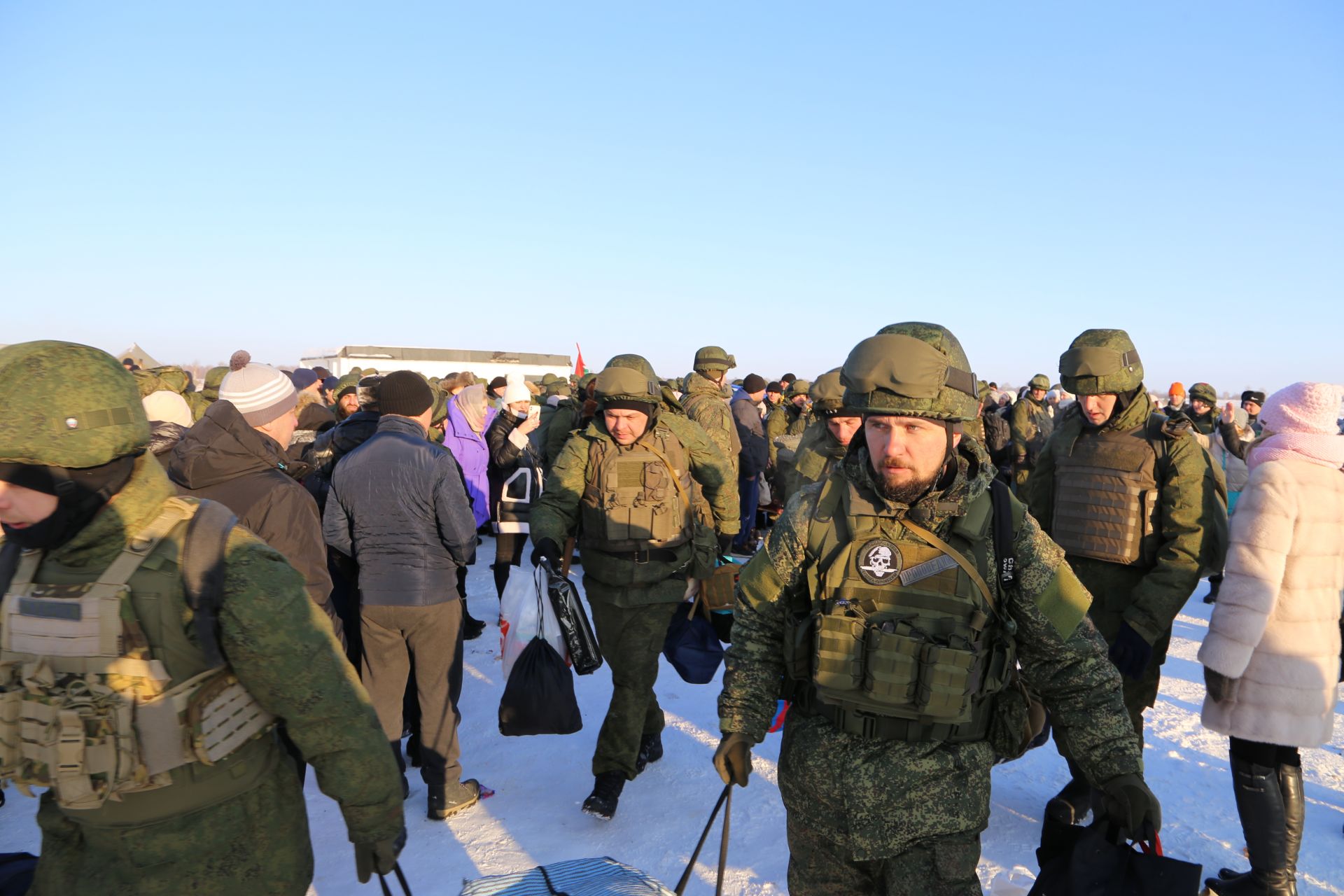 Алексеевские мобилизованные завершили подготовку и отправились в действующую армию