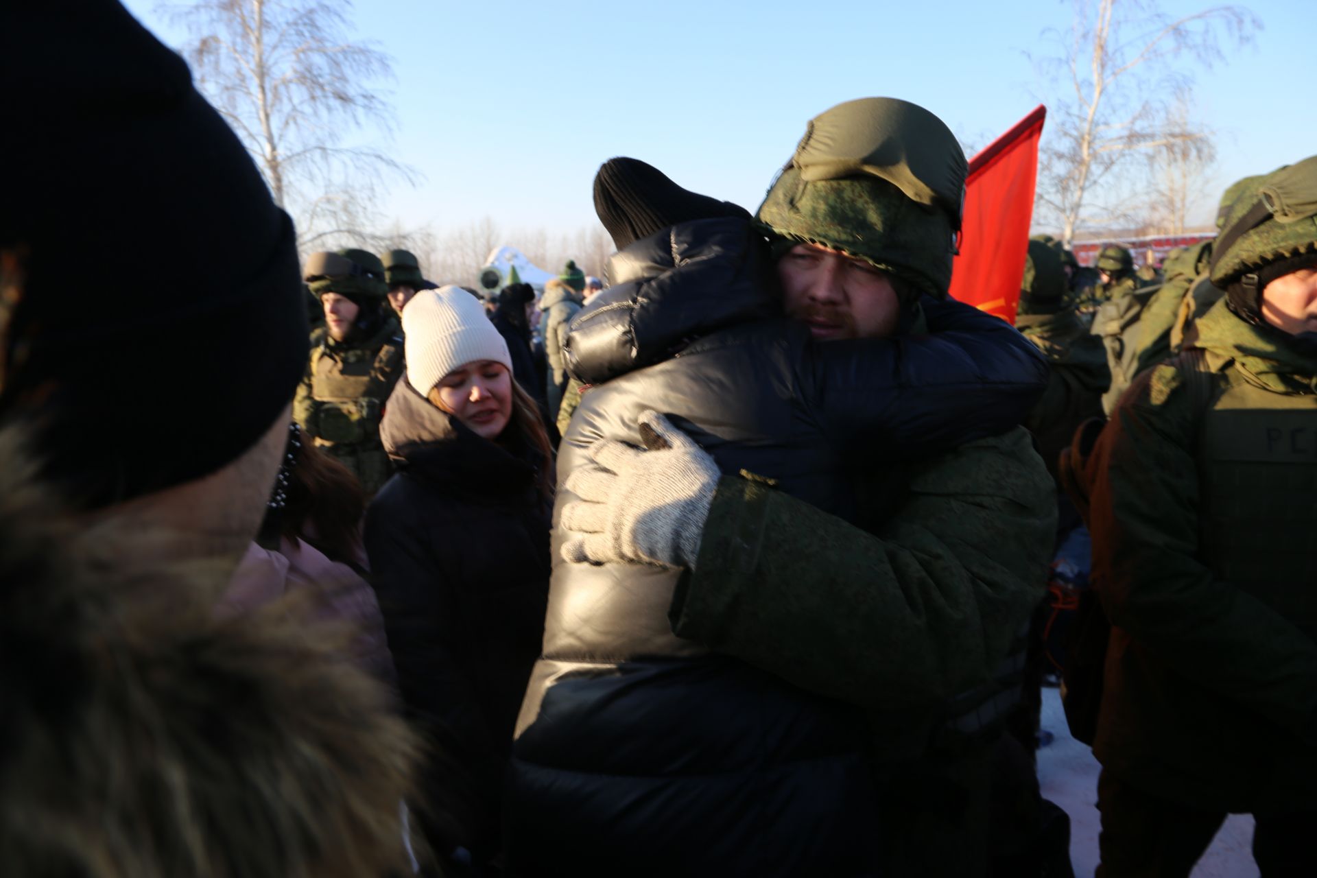 Алексеевские мобилизованные завершили подготовку и отправились в действующую армию