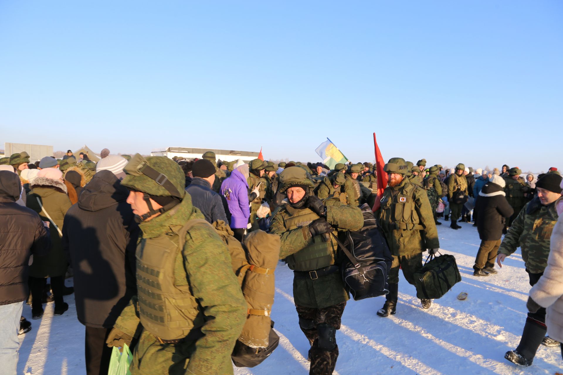 Алексеевские мобилизованные завершили подготовку и отправились в действующую армию