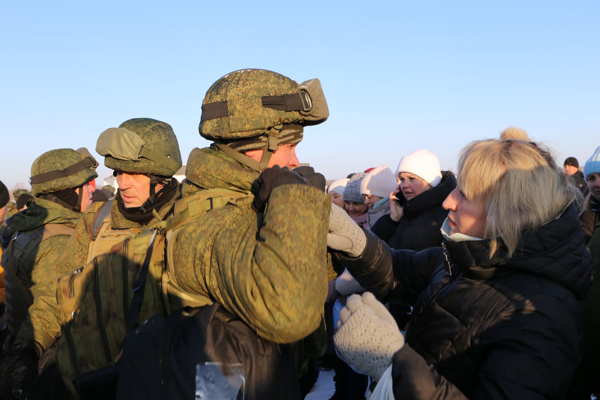 Алексеевские мобилизованные завершили подготовку и отправились в действующую армию