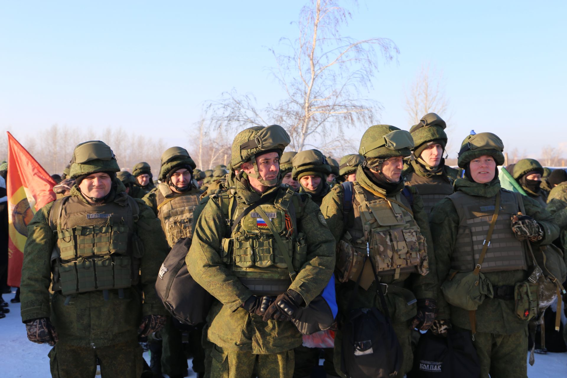 Алексеевские мобилизованные завершили подготовку и отправились в действующую армию