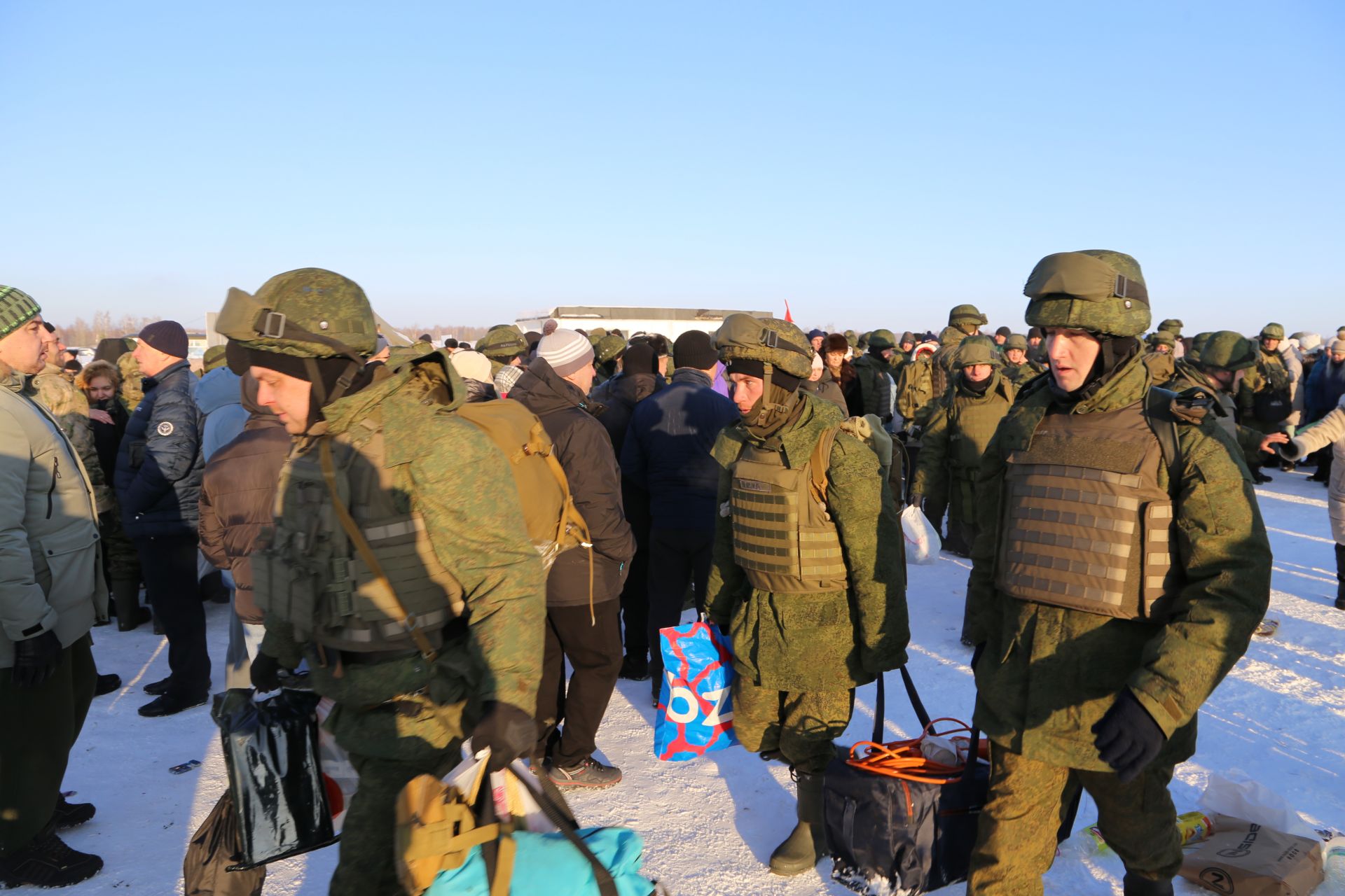 Алексеевские мобилизованные завершили подготовку и отправились в действующую армию