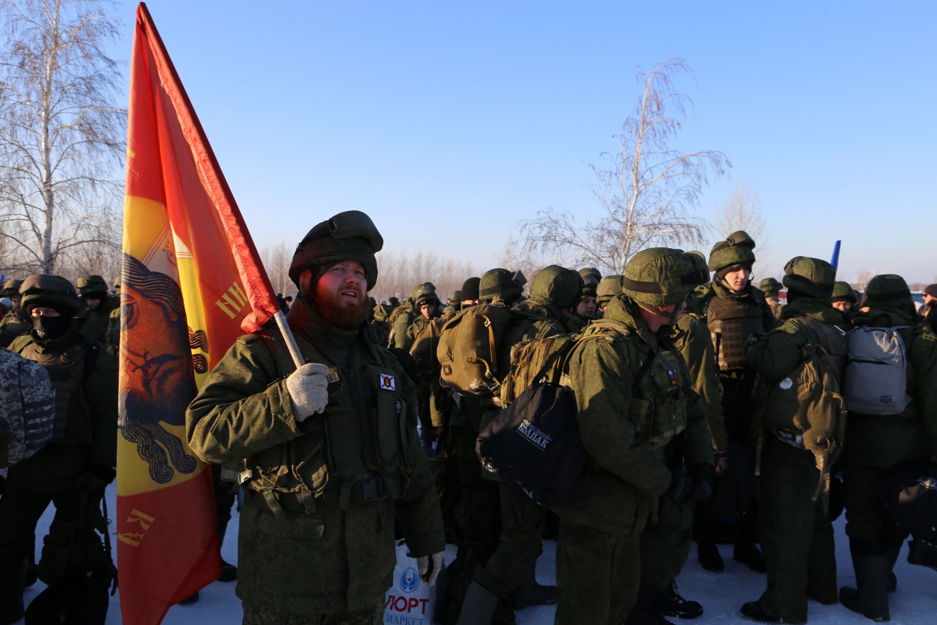 Алексеевские мобилизованные завершили подготовку и отправились в действующую армию