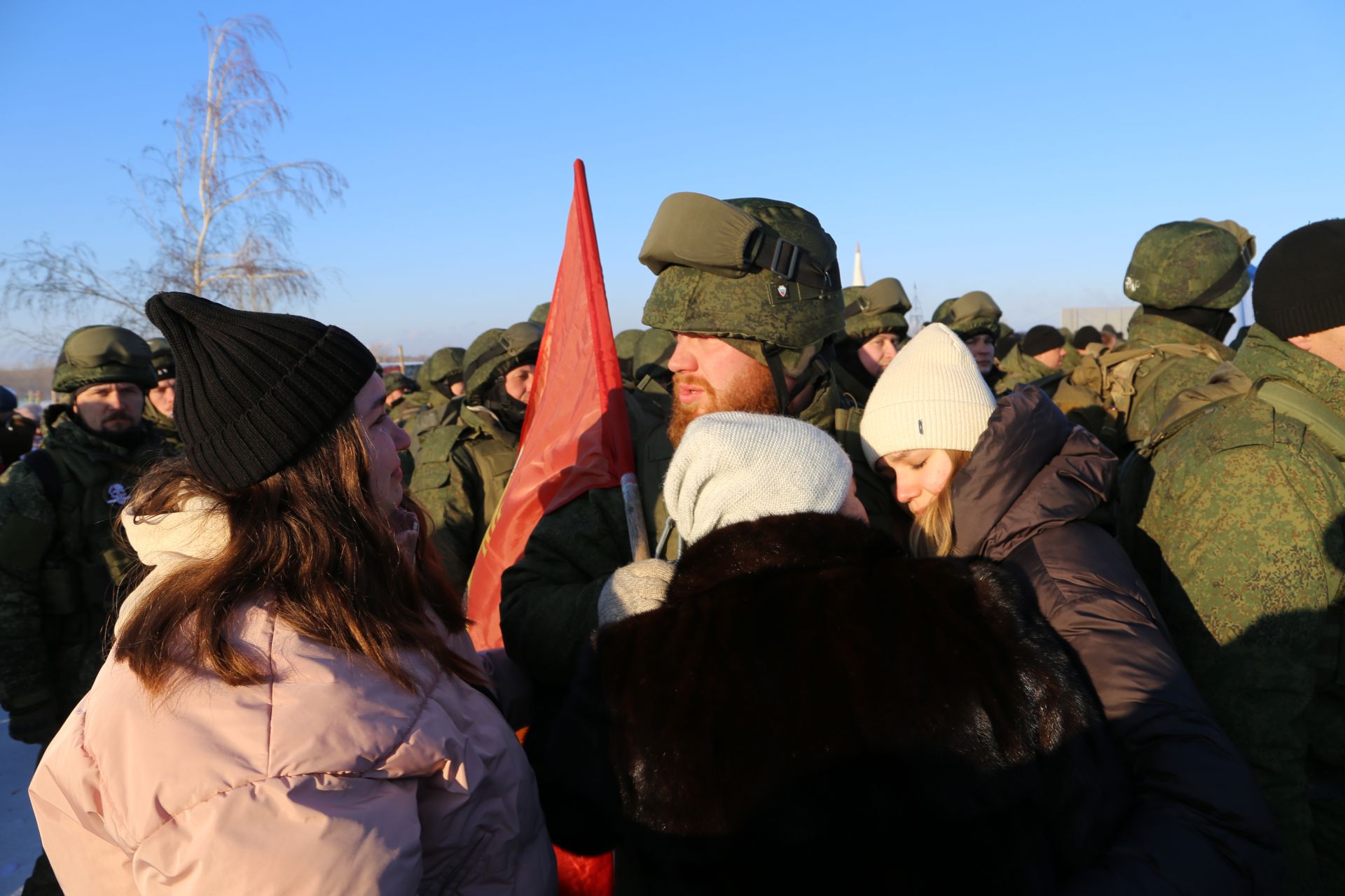 Алексеевские мобилизованные завершили подготовку и отправились в действующую армию