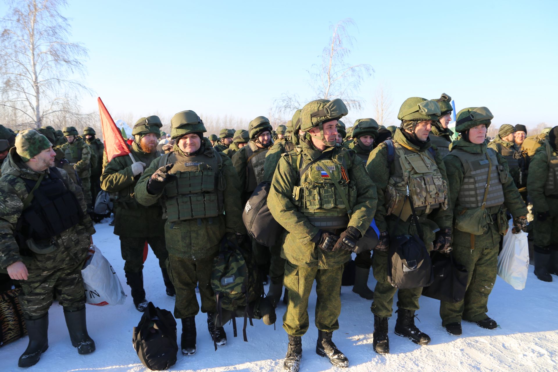 Алексеевские мобилизованные завершили подготовку и отправились в действующую армию