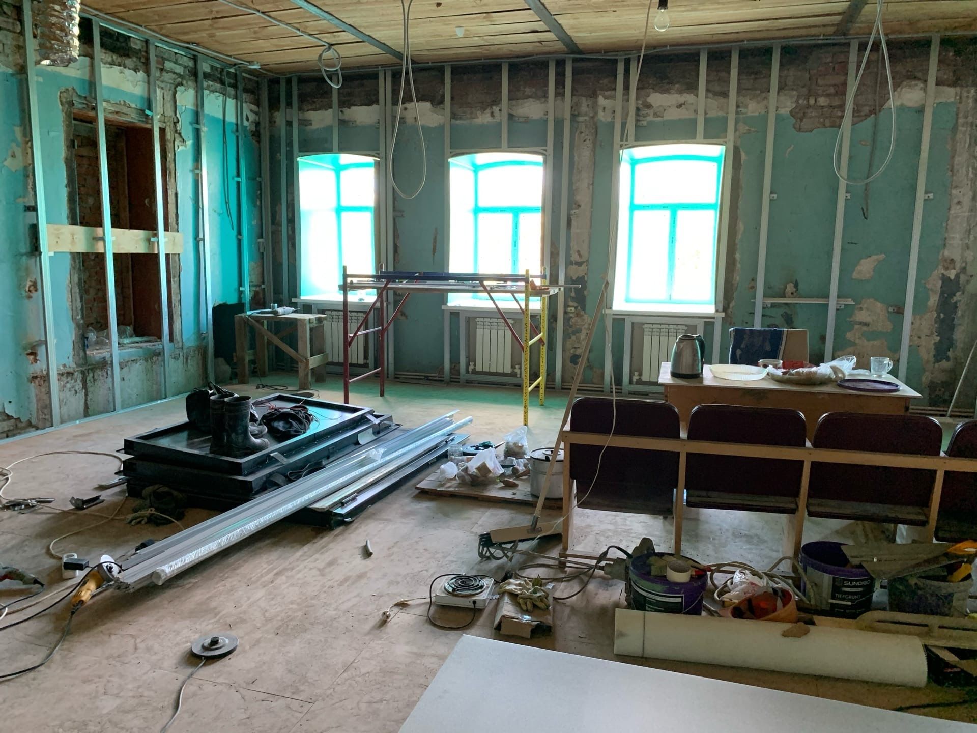 В Алексеевском районе продолжают возводиться новые объекты и ремонтируются старые