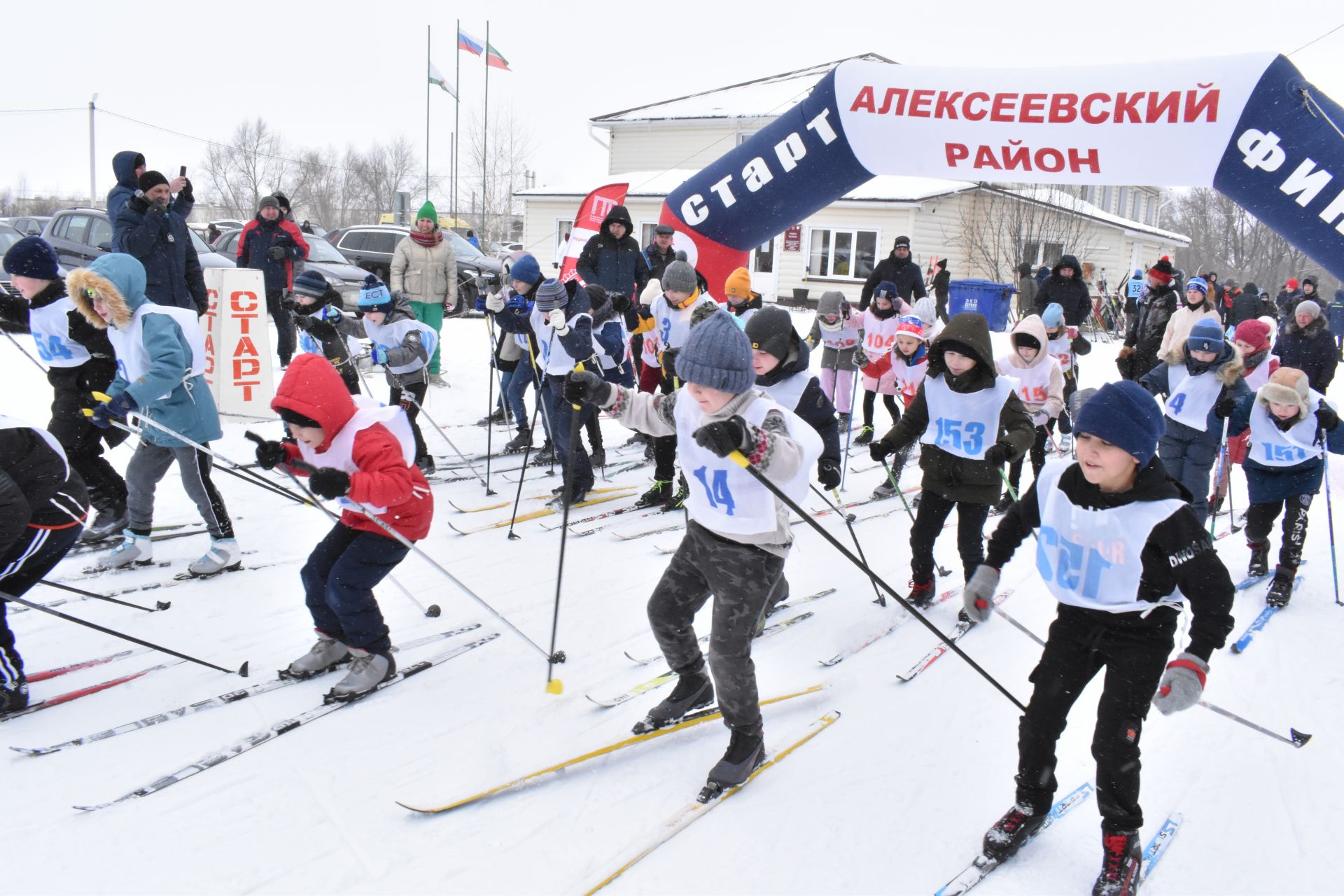 Около двухсот пятидесяти алексеевцев приняли участие в «Лыжне России»