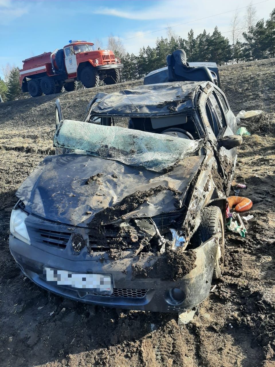 В Алексеевском районе автомобиль вылетел в кювет