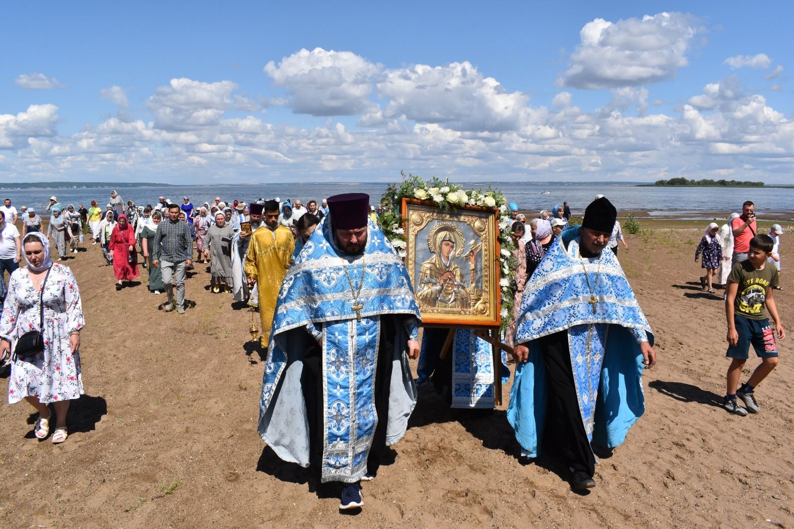 Алексеевцы встретили икону Ахтырской Божией Матери