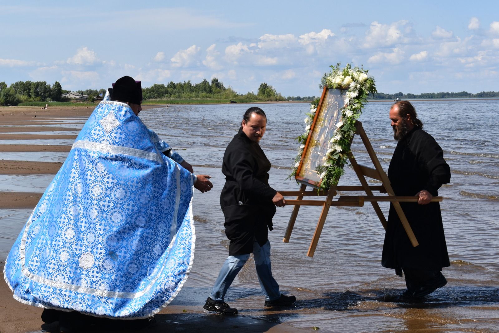 Алексеевцы встретили икону Ахтырской Божией Матери