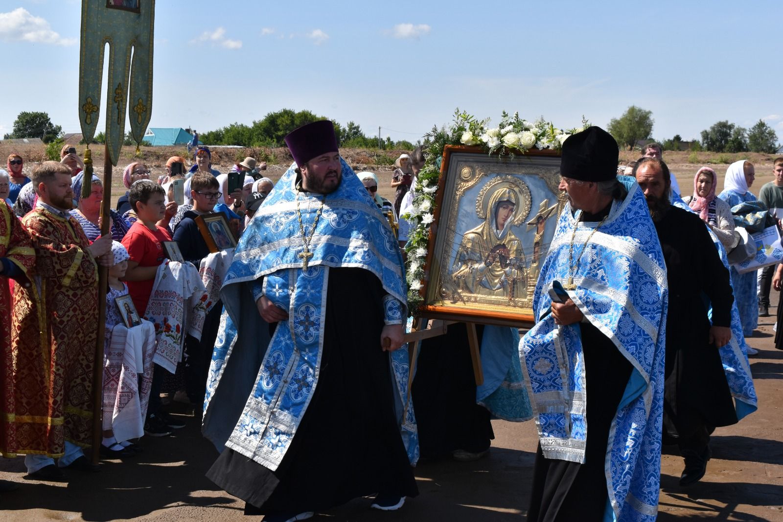 Алексеевцы встретили икону Ахтырской Божией Матери