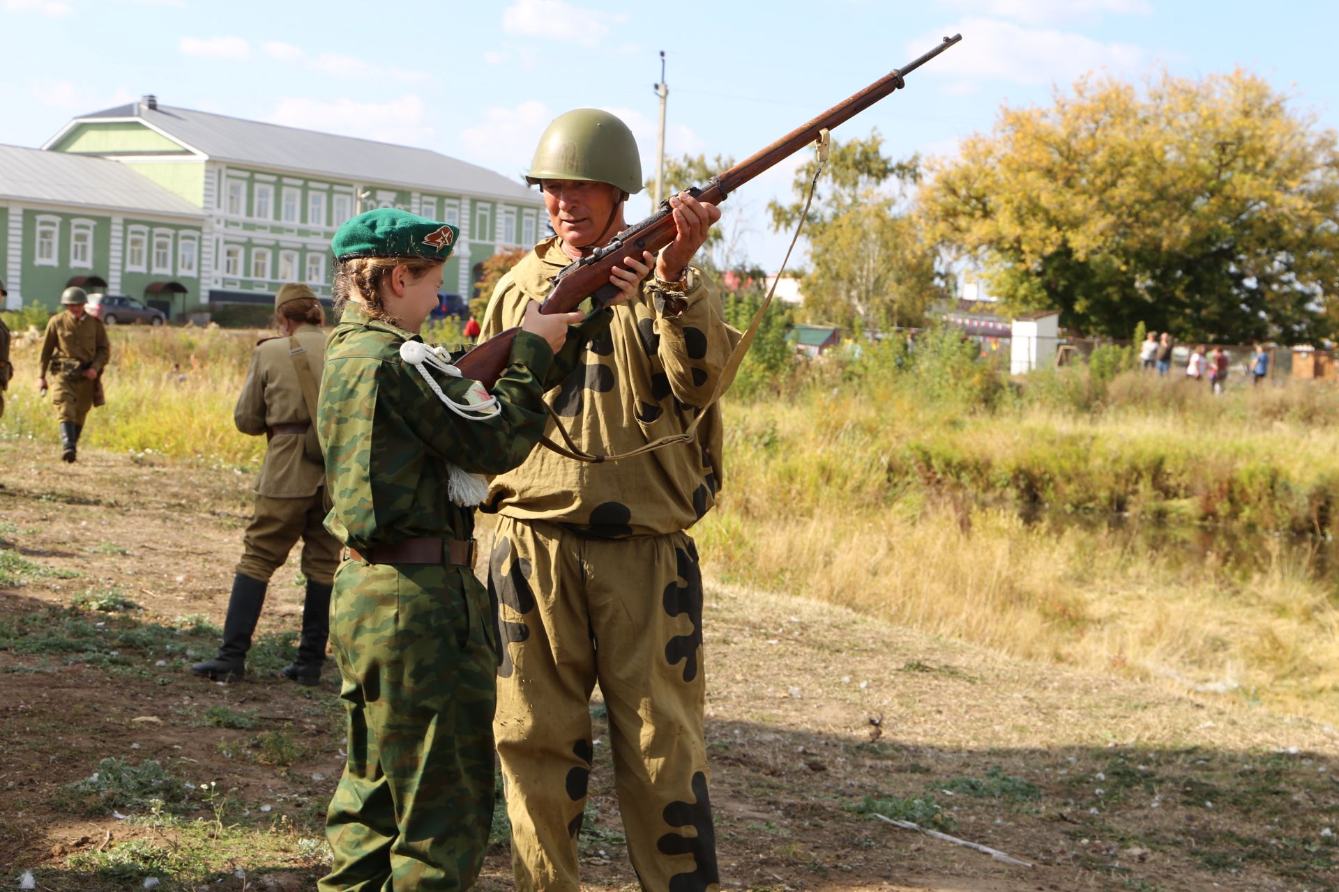 В Билярске провели военно-историческую реконструкцию боя на Днепре