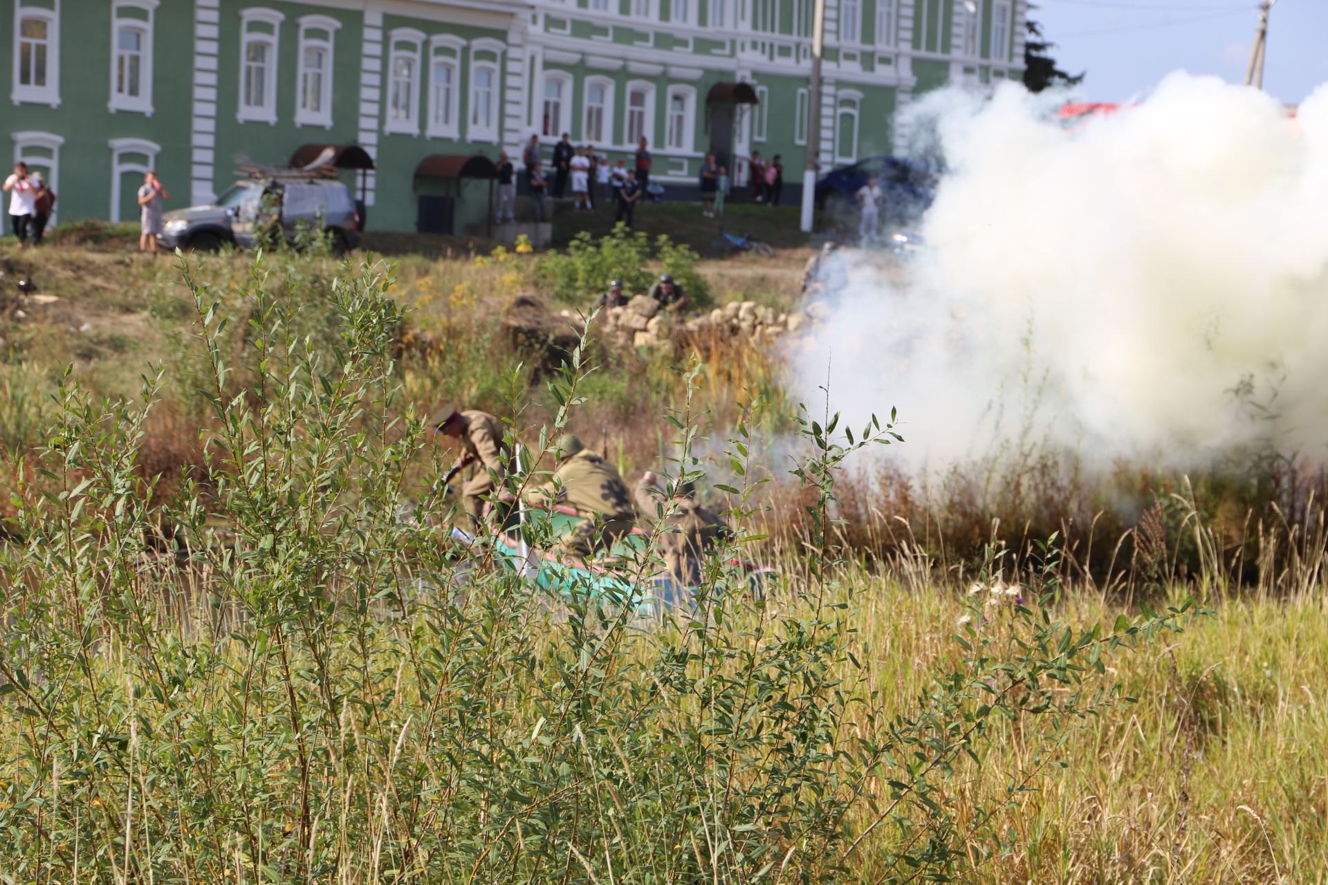 В Билярске провели военно-историческую реконструкцию боя на Днепре