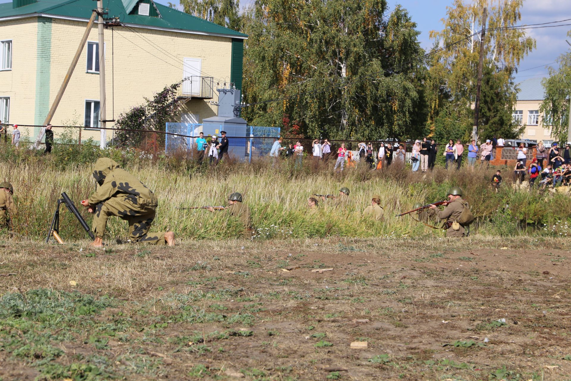 В Билярске провели военно-историческую реконструкцию боя на Днепре