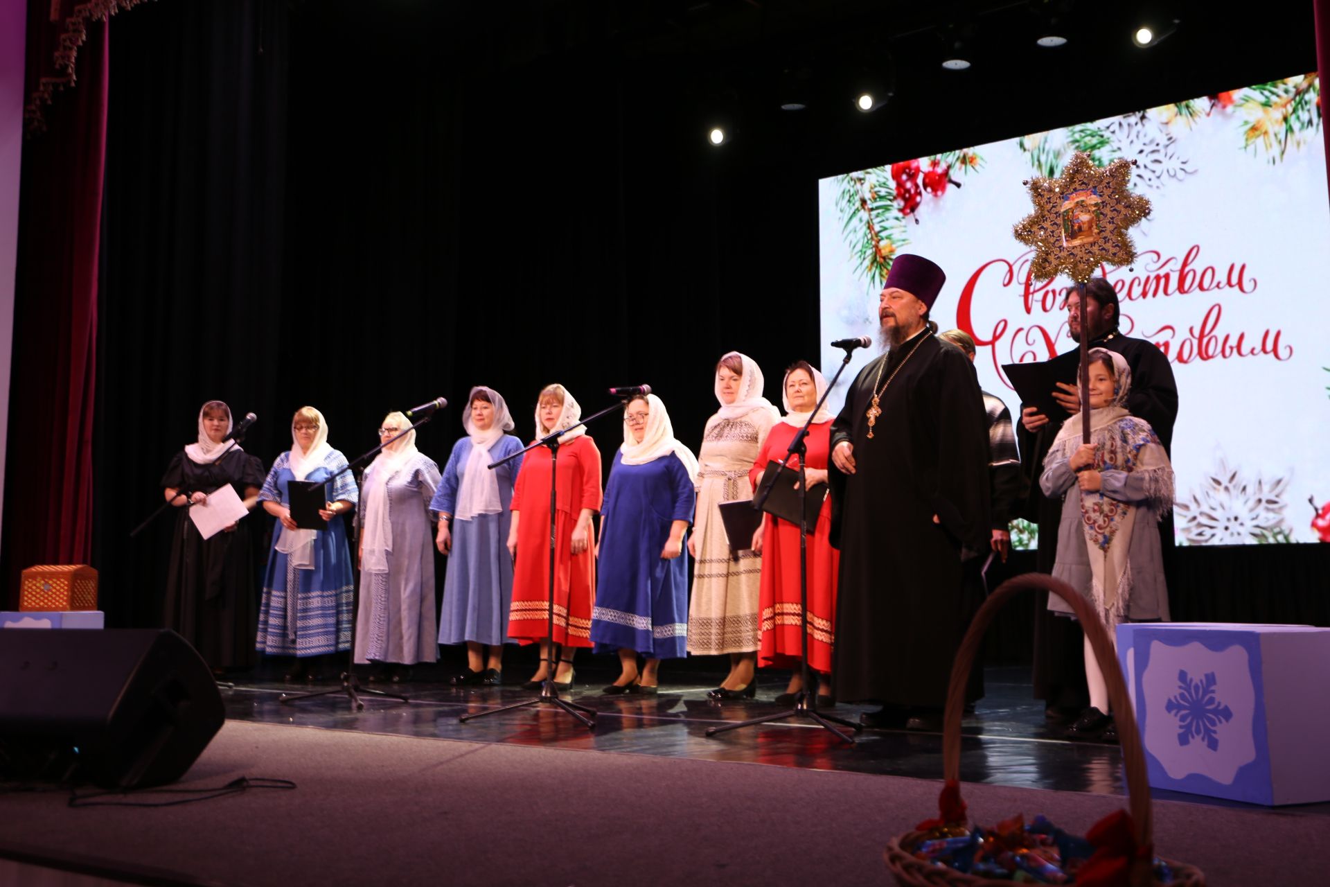 В Алексеевском устроили театрализованное представление «Мелодия Рождества»