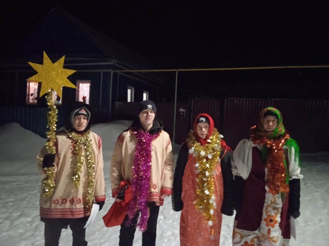 Рождественские колядки в Шаминском Доме культуры