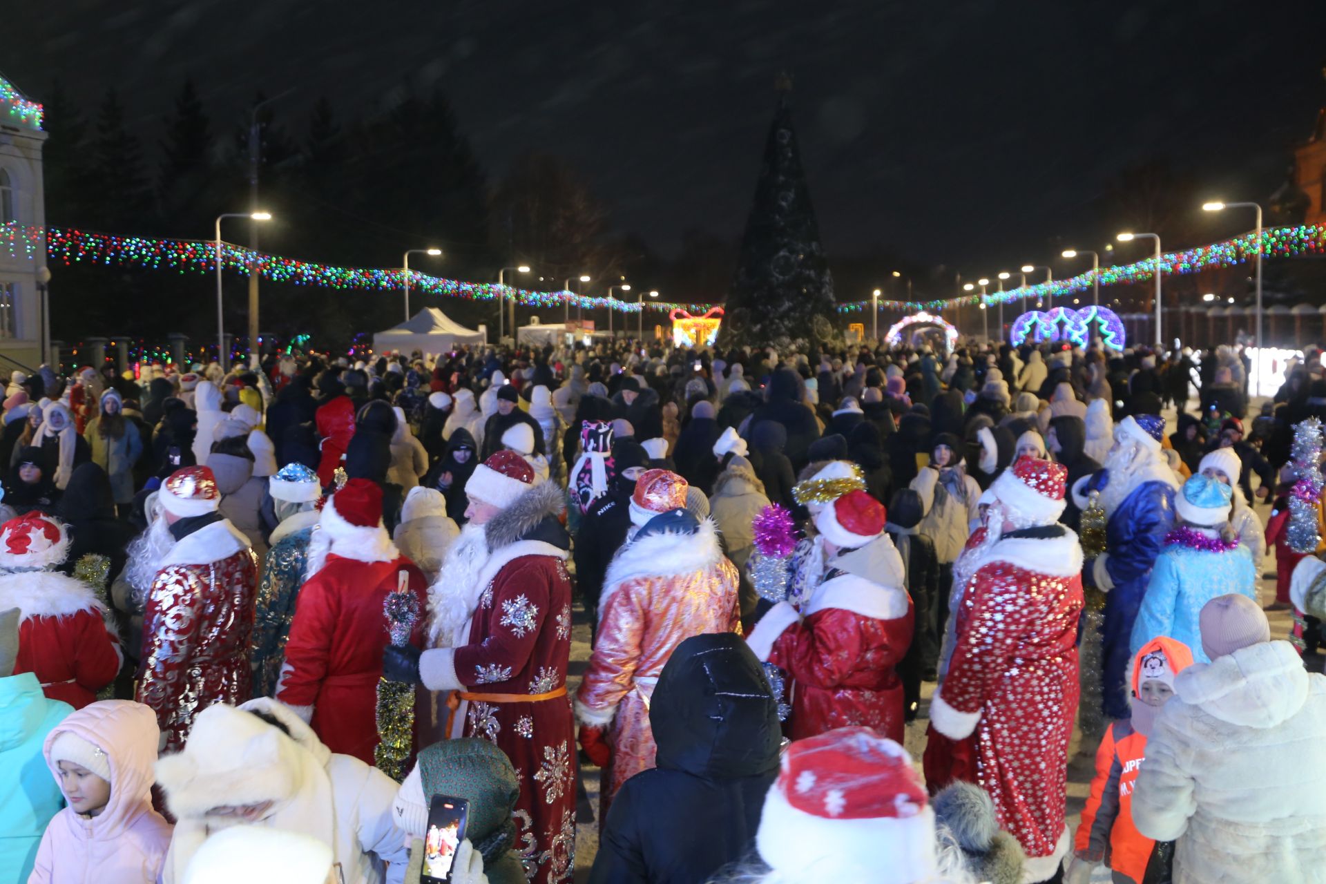 В Алексеевском состоялось открытие главной елки