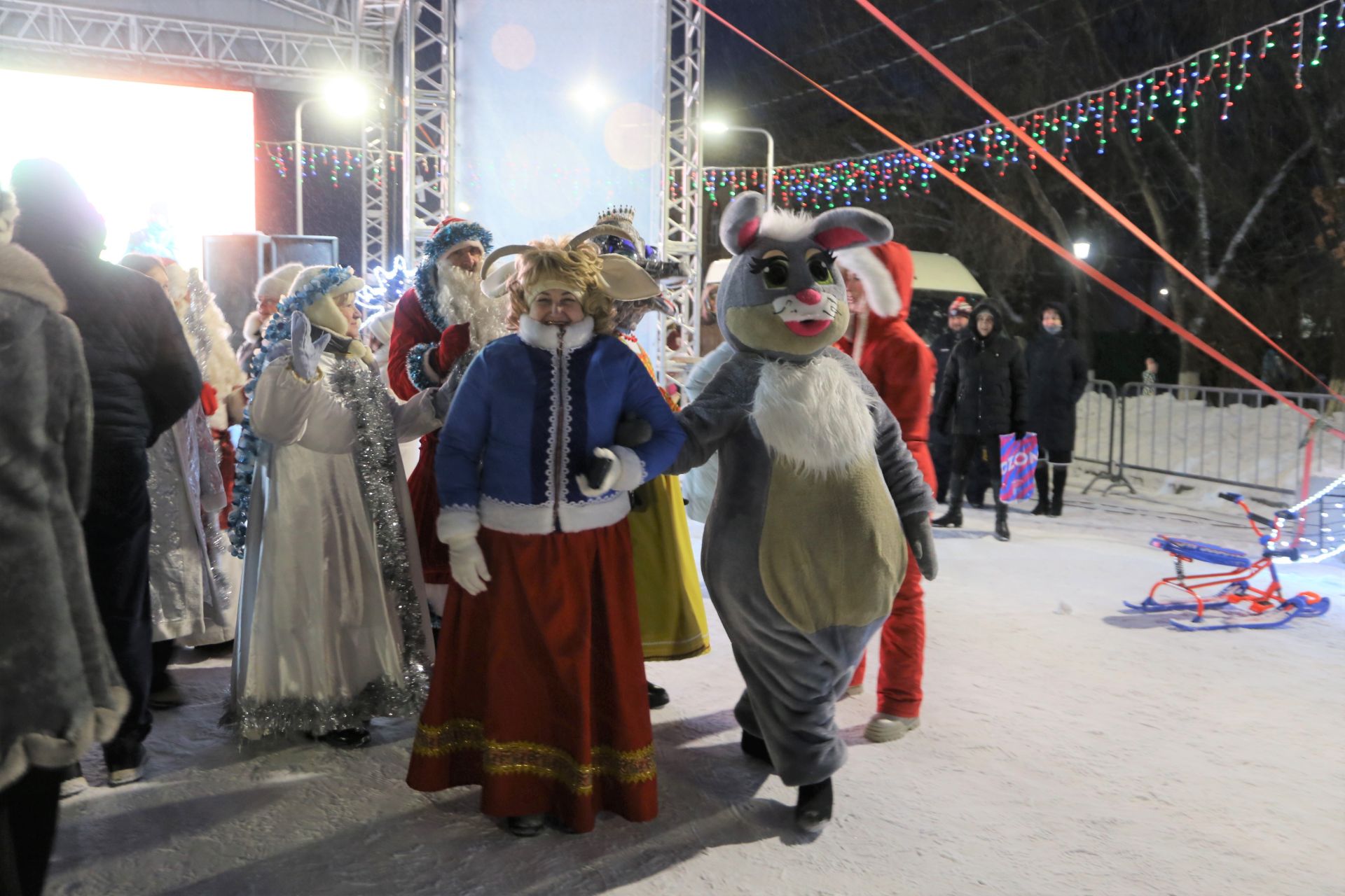 В Алексеевском состоялось открытие главной елки