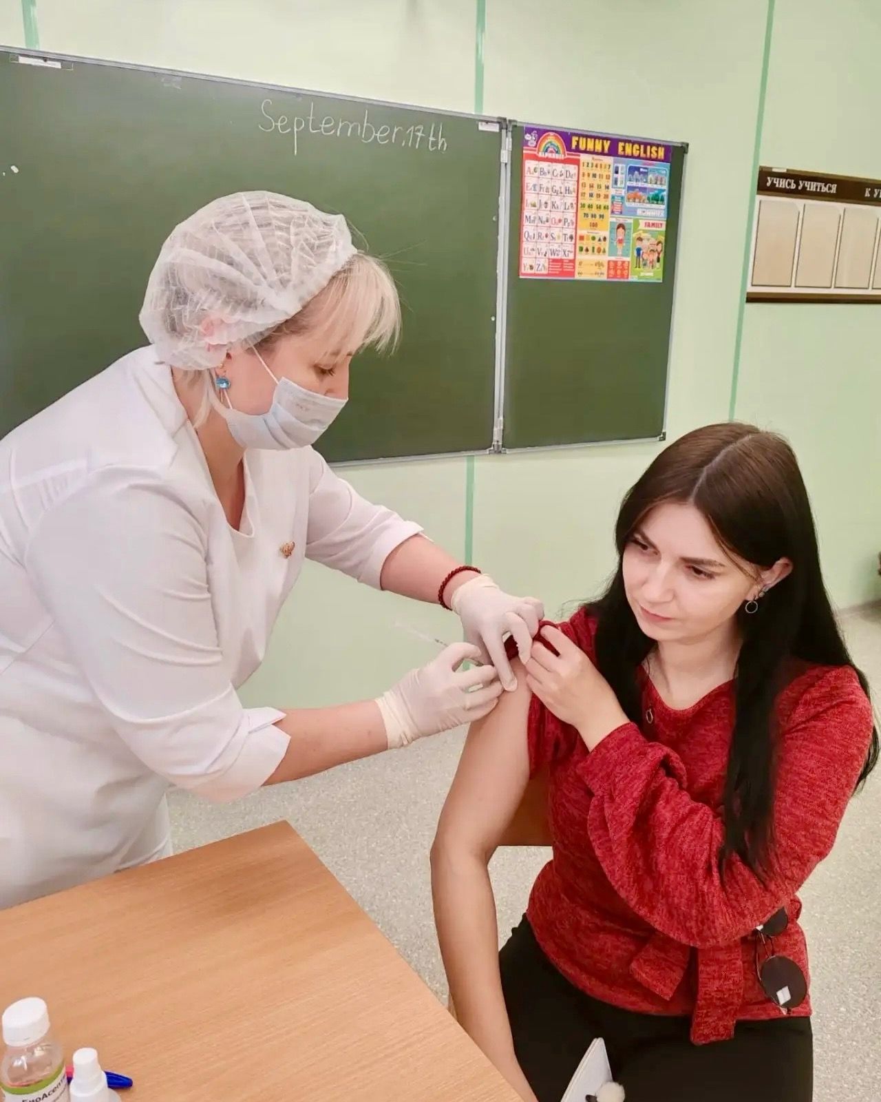 За два дня голосования 301 житель района привился от гриппа