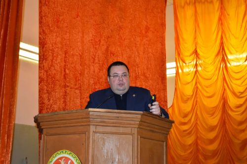В Ерыклинском сельском поселении под председательством главы района Сергея Демидова провели собрание граждан