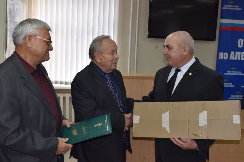 Председателя Совета ветеранов МВД Алексеевского района поздравили с юбилеем
