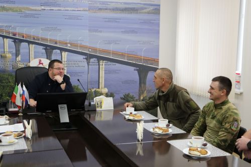 Глава Алексеевского района встретился с мобилизованными прибывшими в отпуск
