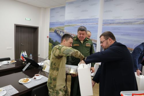 Глава Алексеевского района встретился с мобилизованными прибывшими в отпуск