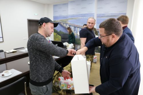 Глава Алексеевского района встретился с мобилизованными прибывшими в отпуск
