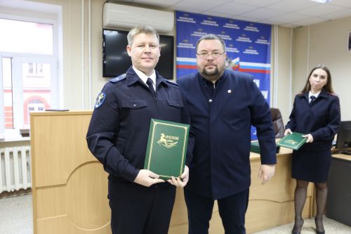 В Алексеевском наградили лучших полицейских