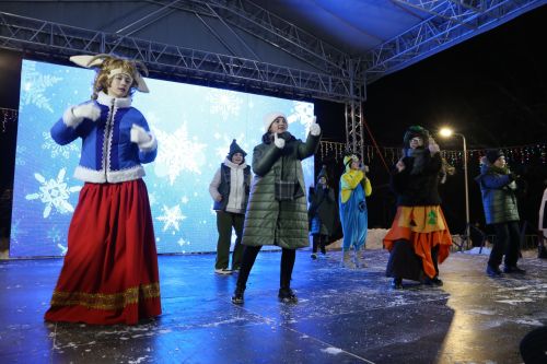 Фоторепортаж: в Алексеевском прошел парад Дедов Морозов и открытие главной елки