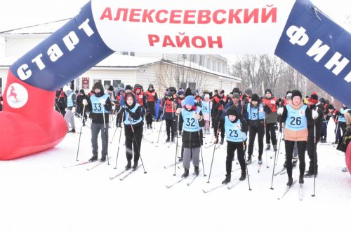 Около двухсот пятидесяти алексеевцев приняли участие в «Лыжне России»