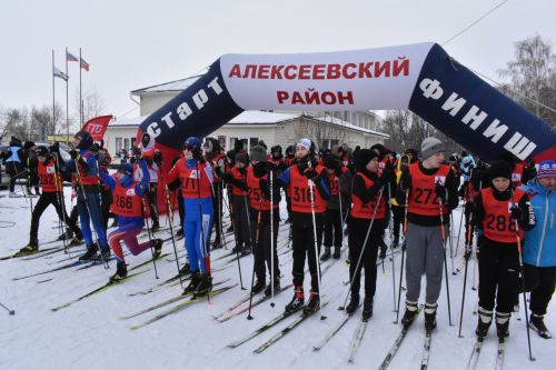 Около двухсот пятидесяти алексеевцев приняли участие в «Лыжне России»