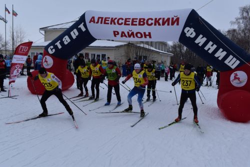 Около двухсот пятидесяти алексеевцев приняли участие в «Лыжне России»