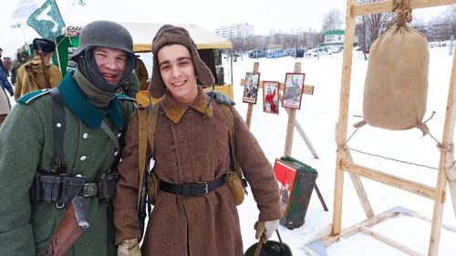 Алексеевцы приняли участие в эпизоде воссоздания Сталинградской битвы и написали письма солдатам в зону СВО
