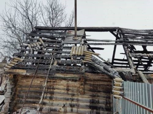 В Алексеевском районе произошел пожар
