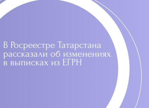 В Росреестре Татарстана рассказали об изменениях в выписках из ЕГРН