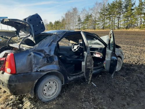 В Алексеевском районе автомобиль вылетел в кювет