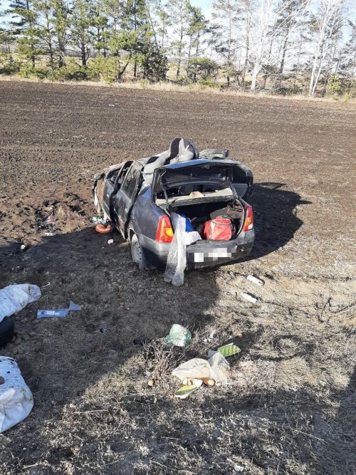 В Алексеевском районе автомобиль вылетел в кювет