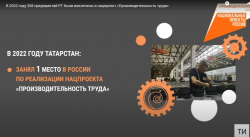 В 2022 году 208 предприятий РТ были вовлечены в нацпроект «Производительность труда»