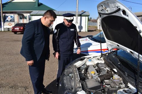 В Алексеевском провели техосмотр учебных машин и мотоцикла