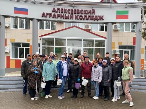 В Алексеевском завершился Всероссийский субботник