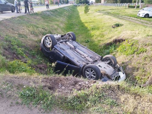 В Алексеевском машина вылетела в кювет и перевернулась